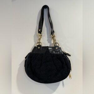 🔥Alexisuospny Chic Black Lace Shoulder Bag Like New🔥